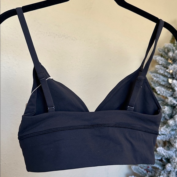 Skims Fits everybody LongLine Triangle Bralette Onyx size S - Picture 4 of 5